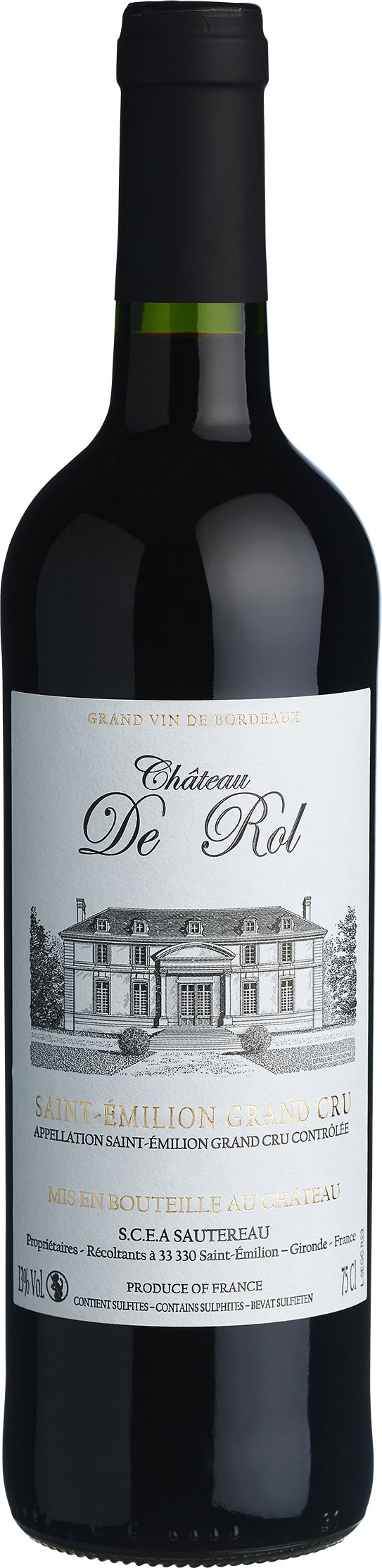 Une photo du vin Château de Rol