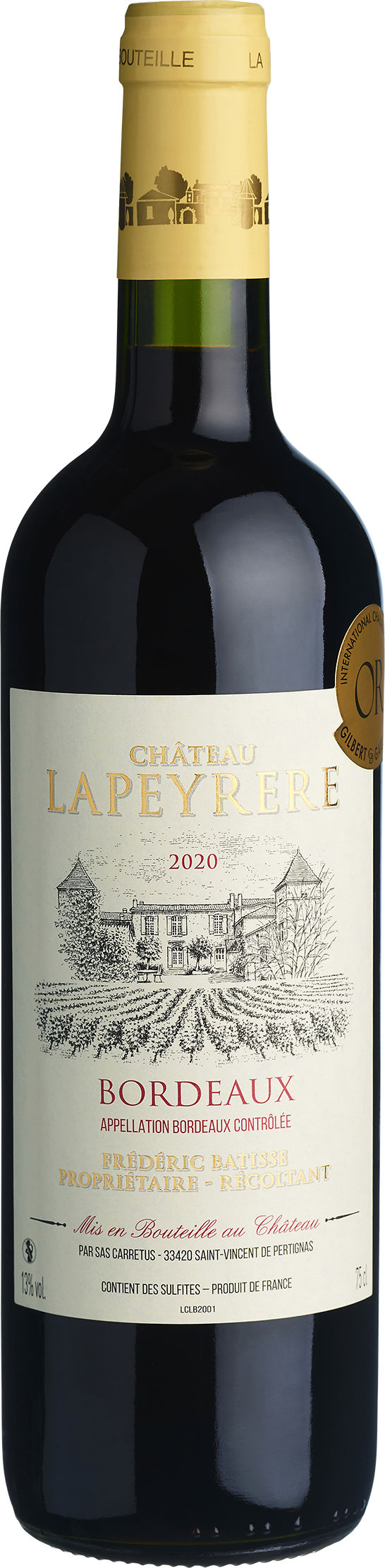 Une photo du vin Château Lapeyrere